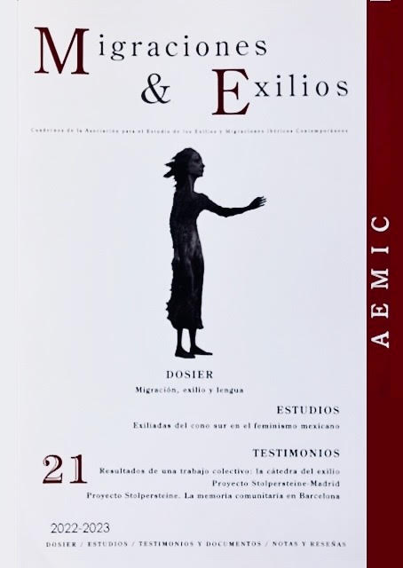 Couverture de Migración, exilio y lenguas hispánicas en la Europa francófona (s. XX-XXI), 2023