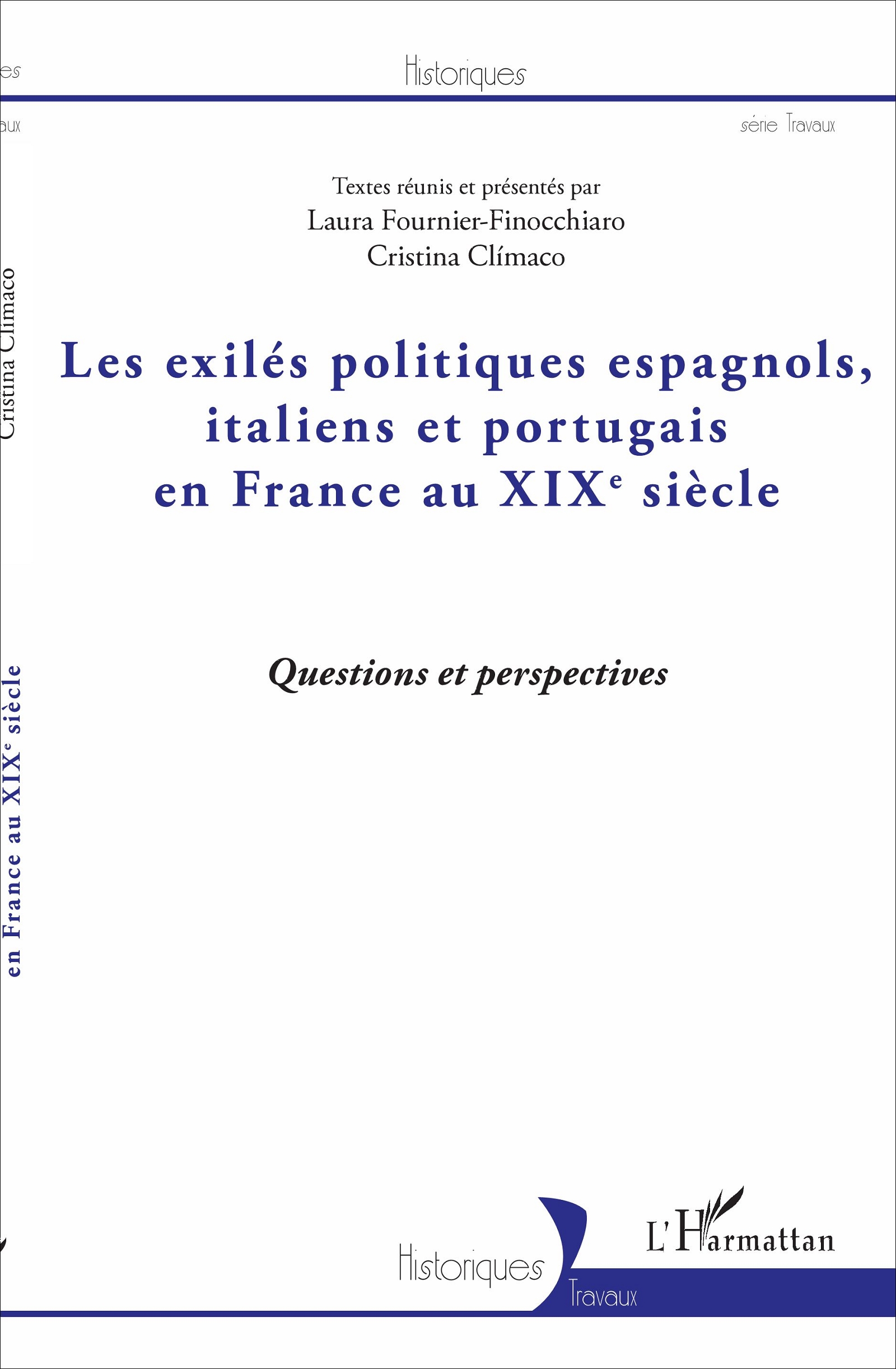 Couverture de Les exilés politiques espagnols, italiens et portugais en France au XIXe siècle, 2017